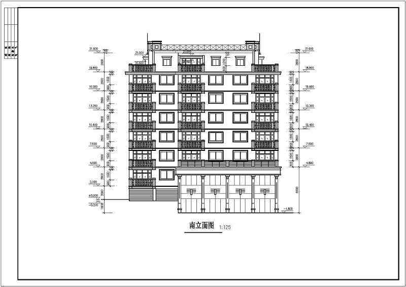 南港方案住宅建筑设计CAD施工图