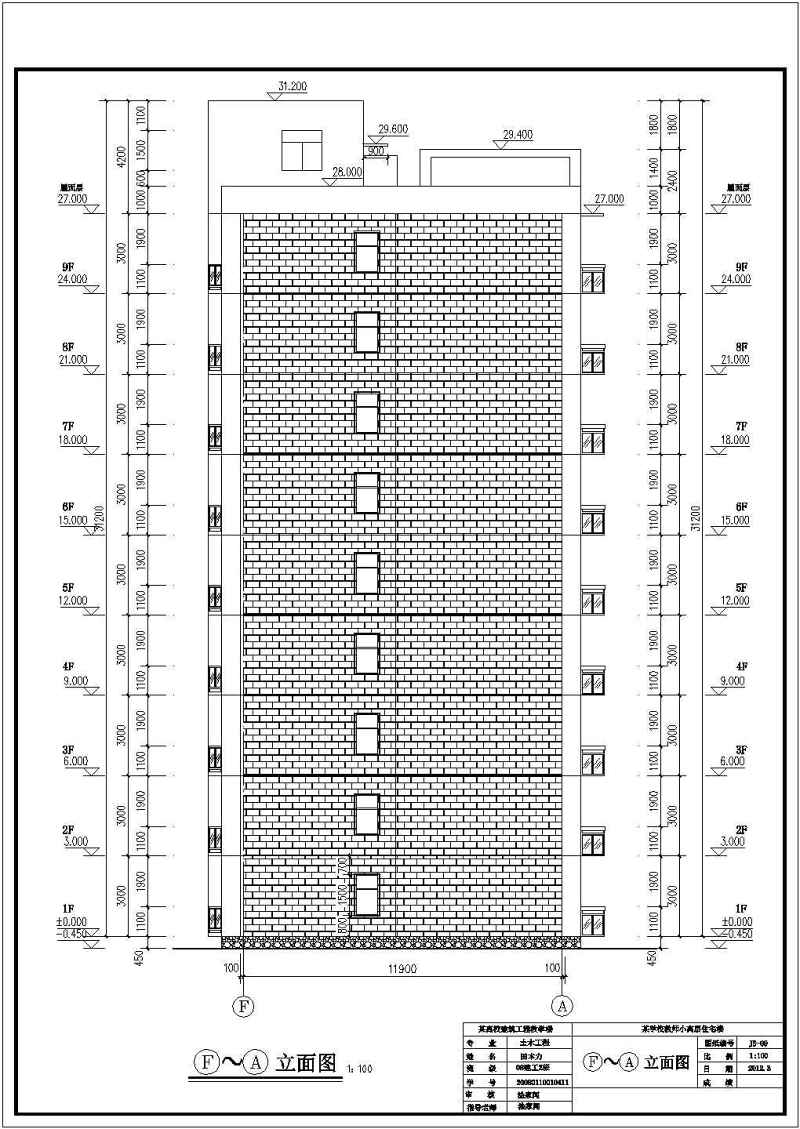 某<a href=https://www.yitu.cn/sketchup/xuexiao/index.html target=_blank class=infotextkey>学校</a>9层<a href=https://www.yitu.cn/su/7637.html target=_blank class=infotextkey>框架</a>剪力墙结构教师住宅<a href=https://www.yitu.cn/su/8159.html target=_blank class=infotextkey>楼</a>