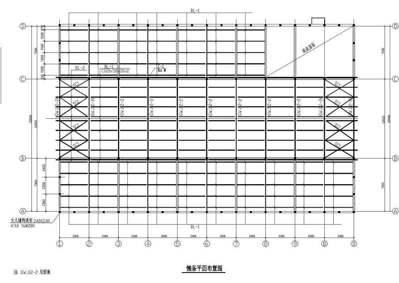 某<a href=https://www.yitu.cn/sketchup/qiche/index.html target=_blank class=infotextkey><a href=https://www.yitu.cn/su/7056.html target=_blank class=infotextkey>汽车</a></a>库建筑结构<a href=https://www.yitu.cn/su/7590.html target=_blank class=infotextkey>设计</a>施工图