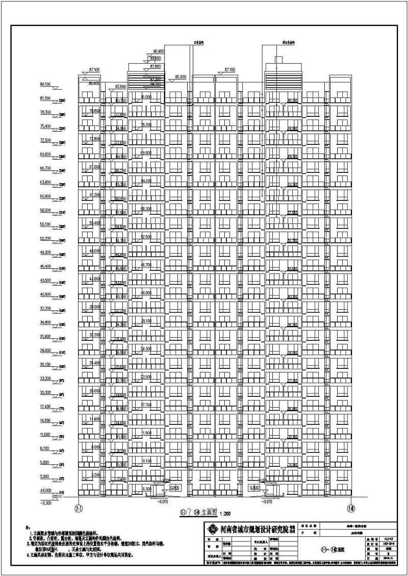 河南某二十九层剪力墙结构住宅<a href=https://www.yitu.cn/su/8159.html target=_blank class=infotextkey>楼</a>建筑<a href=https://www.yitu.cn/su/7590.html target=_blank class=infotextkey>设计</a>方案图