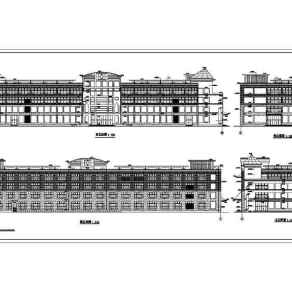 大型多层商场建筑设计CAD施工图纸