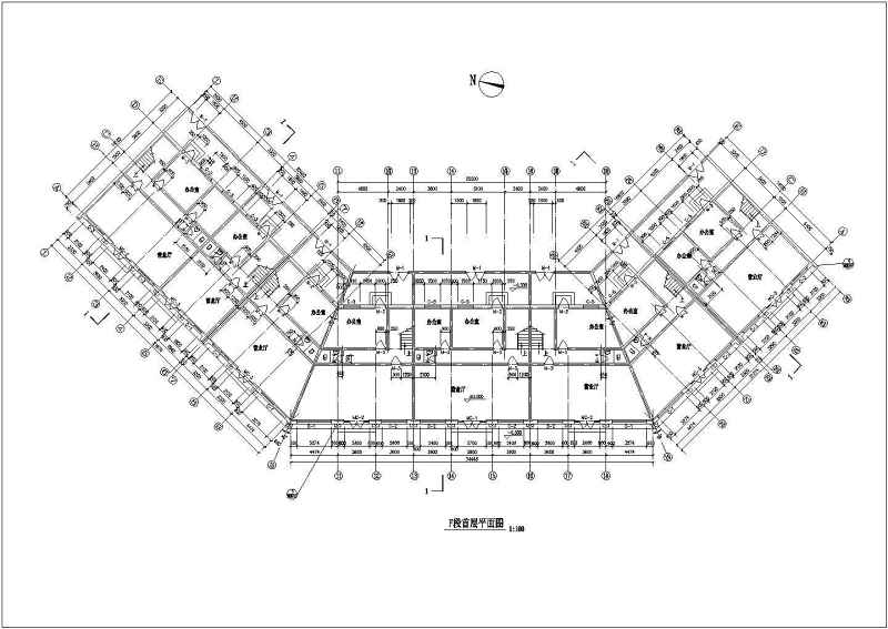 仿古街建筑<a href=https://www.yitu.cn/su/7590.html target=_blank class=infotextkey>设计</a>CAD施工图