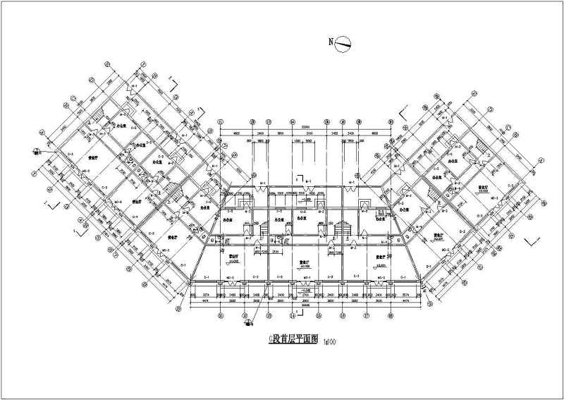 仿古街建筑<a href=https://www.yitu.cn/su/7590.html target=_blank class=infotextkey>设计</a>CAD施工图