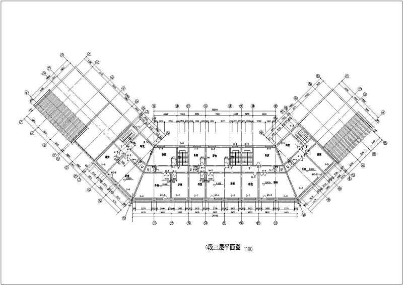 仿古街建筑<a href=https://www.yitu.cn/su/7590.html target=_blank class=infotextkey>设计</a>CAD施工图