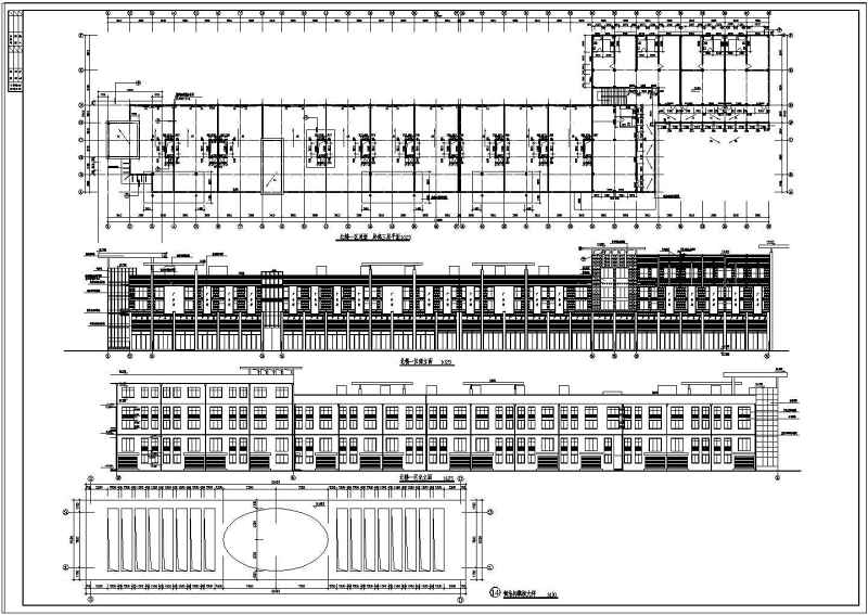 某商业步行街建筑施工图<a href=https://www.yitu.cn/su/7590.html target=_blank class=infotextkey>设计</a>及透视效果图