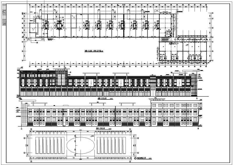 某商业步行街建筑施工图<a href=https://www.yitu.cn/su/7590.html target=_blank class=infotextkey>设计</a>及透视效果图