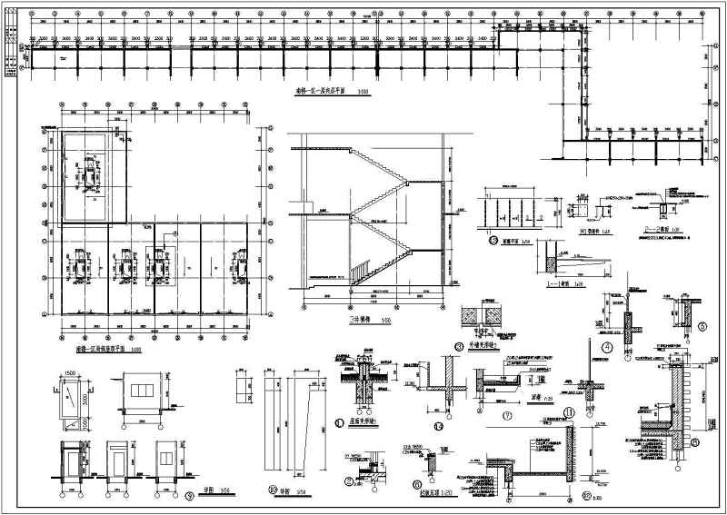 某商业步行街建筑施工图<a href=https://www.yitu.cn/su/7590.html target=_blank class=infotextkey>设计</a>及透视效果图