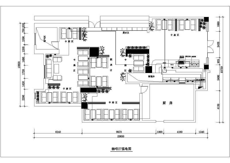 西堤岛咖啡店室<a href=https://www.yitu.cn/su/7634.html target=_blank class=infotextkey>内装</a>修施工图附效果图