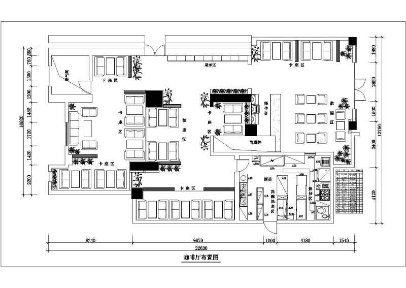 西堤岛咖啡店室<a href=https://www.yitu.cn/su/7634.html target=_blank class=infotextkey>内装</a>修施工图附效果图