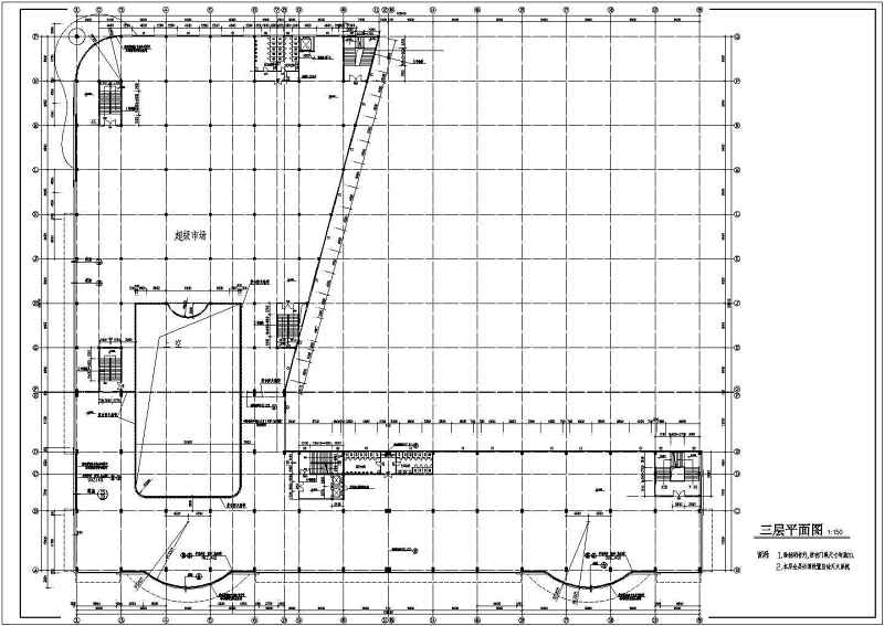 某大型<a href=https://www.yitu.cn/su/8077.html target=_blank class=infotextkey>商业广场</a>建筑<a href=https://www.yitu.cn/su/7590.html target=_blank class=infotextkey>设计</a>CAD施工图