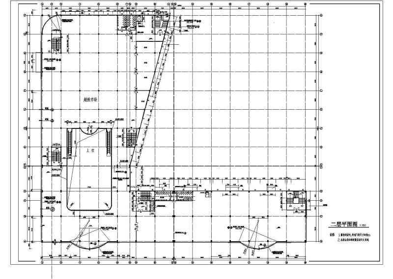 某大型<a href=https://www.yitu.cn/su/8077.html target=_blank class=infotextkey>商业广场</a>建筑<a href=https://www.yitu.cn/su/7590.html target=_blank class=infotextkey>设计</a>CAD施工图