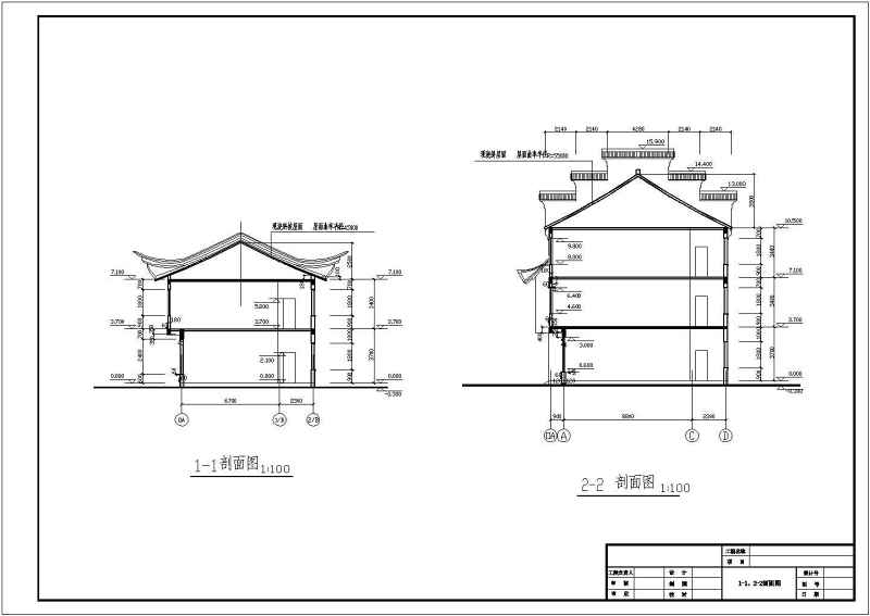 某<a href=https://www.yitu.cn/su/7939.html target=_blank class=infotextkey>仿古建筑</a><a href=https://www.yitu.cn/su/8159.html target=_blank class=infotextkey>楼</a>台全套建施图