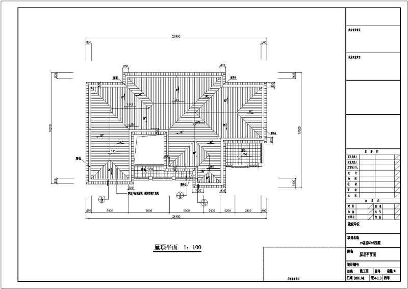 某皇冠<a href=https://www.yitu.cn/sketchup/huayi/index.html target=_blank class=infotextkey>花</a>园二层别墅建筑施工图