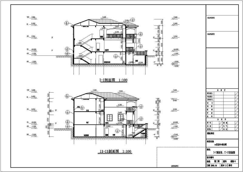 某皇冠<a href=https://www.yitu.cn/sketchup/huayi/index.html target=_blank class=infotextkey>花</a>园二层别墅建筑施工图