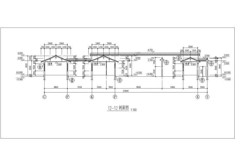 某<a href=https://www.yitu.cn/su/7939.html target=_blank class=infotextkey>仿古建筑</a><a href=https://www.yitu.cn/su/7053.html target=_blank class=infotextkey>亭</a>屋<a href=https://www.yitu.cn/su/7590.html target=_blank class=infotextkey>设计</a>cad详细建筑施工图