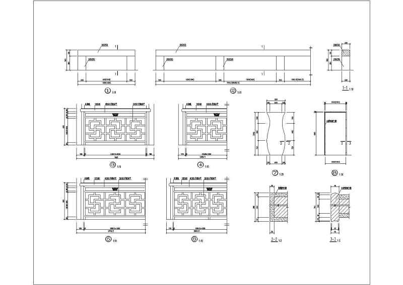 某<a href=https://www.yitu.cn/su/7939.html target=_blank class=infotextkey>仿古建筑</a><a href=https://www.yitu.cn/su/7053.html target=_blank class=infotextkey>亭</a>屋<a href=https://www.yitu.cn/su/7590.html target=_blank class=infotextkey>设计</a>cad详细建筑施工图