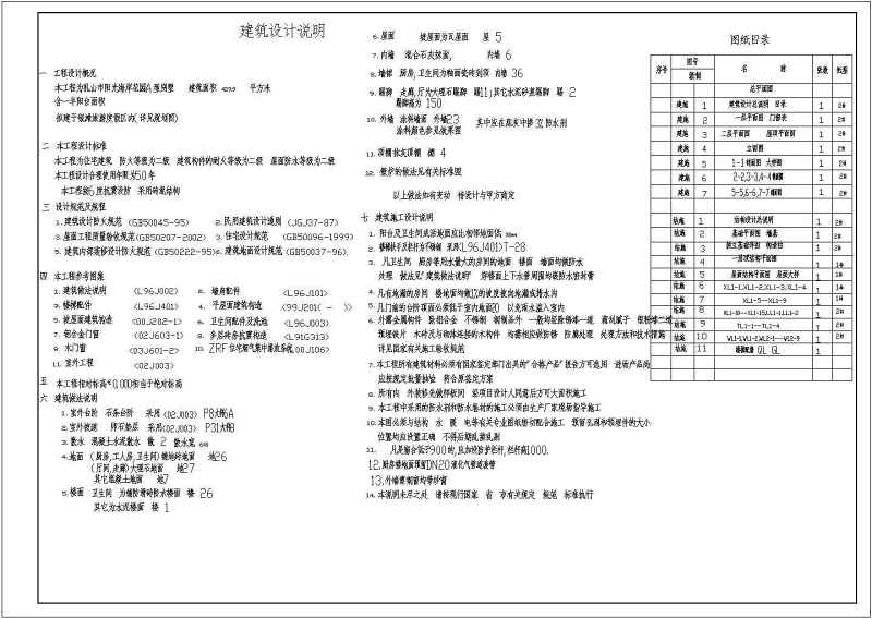 某坡屋面<a href=https://www.yitu.cn/su/8193.html target=_blank class=infotextkey>小别墅</a>全套建筑结构施工图