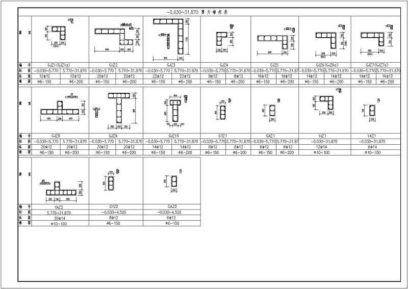 江苏某<a href=https://www.yitu.cn/su/7987.html target=_blank class=infotextkey>小区</a>11+1小高层住宅<a href=https://www.yitu.cn/su/8159.html target=_blank class=infotextkey>楼</a>剪力墙结构全套施工图