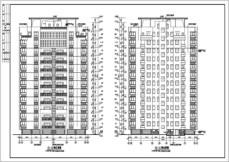 江西省某<a href=https://www.yitu.cn/su/7872.html target=_blank class=infotextkey>地</a>一梯二户小高层住宅<a href=https://www.yitu.cn/su/8159.html target=_blank class=infotextkey>楼</a>施工图