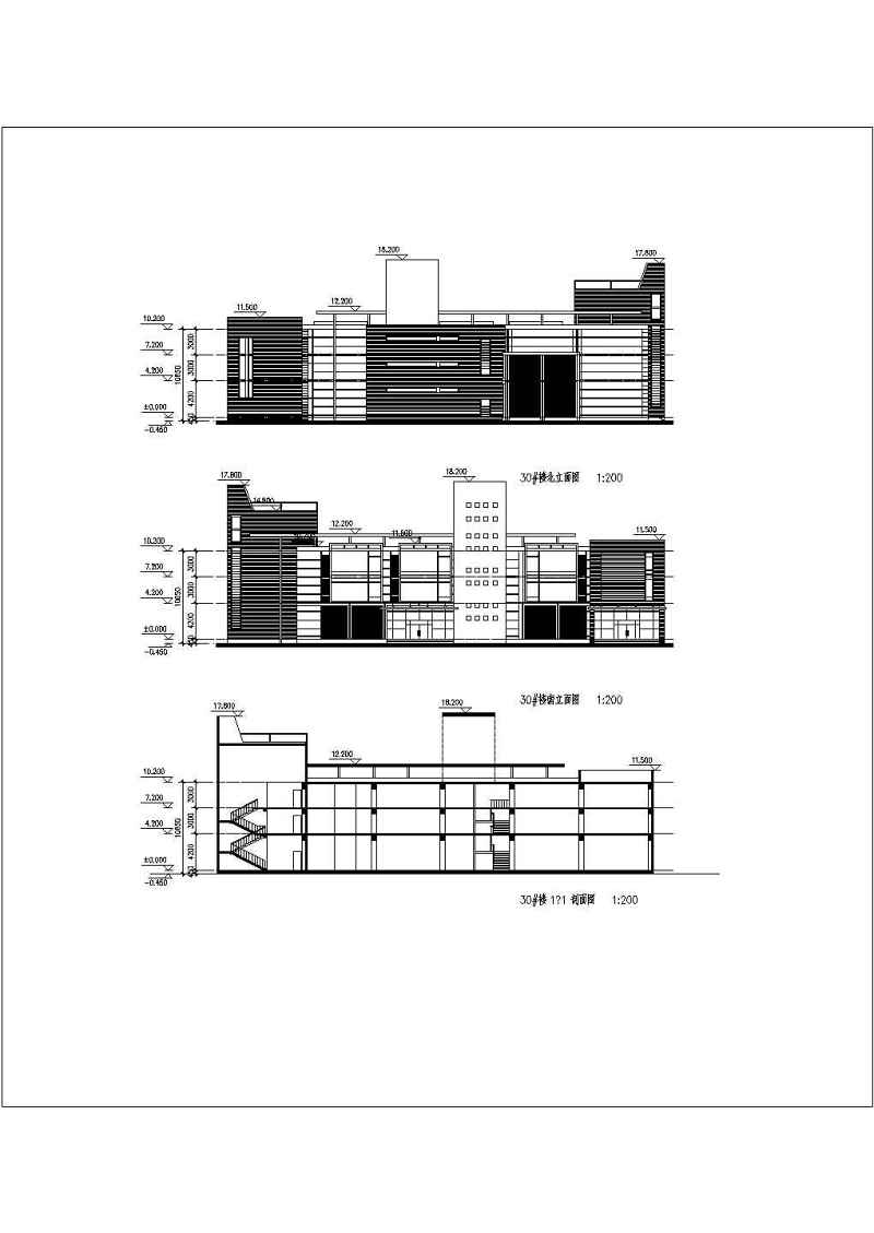 某住宅<a href=https://www.yitu.cn/su/7987.html target=_blank class=infotextkey>小区</a>三层<a href=https://www.yitu.cn/su/7488.html target=_blank class=infotextkey>商业<a href=https://www.yitu.cn/su/8159.html target=_blank class=infotextkey>楼</a></a>建筑<a href=https://www.yitu.cn/su/7590.html target=_blank class=infotextkey>设计</a>方案图