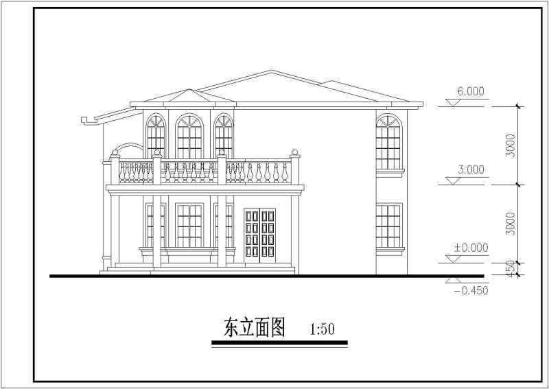 二层别墅<a href=https://www.yitu.cn/su/8159.html target=_blank class=infotextkey>楼</a>建筑<a href=https://www.yitu.cn/su/7590.html target=_blank class=infotextkey>设计</a>CAD施工<a href=https://www.yitu.cn/su/7937.html target=_blank class=infotextkey>图纸</a>