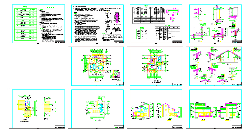 380套农村自建房<a href=https://www.yitu.cn/su/8193.html target=_blank class=infotextkey>小别墅</a>施工图大全(含配套效果图)