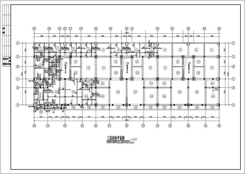 某底框结构住宅<a href=https://www.yitu.cn/su/8159.html target=_blank class=infotextkey>楼</a><a href=https://www.yitu.cn/su/7590.html target=_blank class=infotextkey>设计</a>cad全套结构施工<a href=https://www.yitu.cn/su/7937.html target=_blank class=infotextkey>图纸</a>