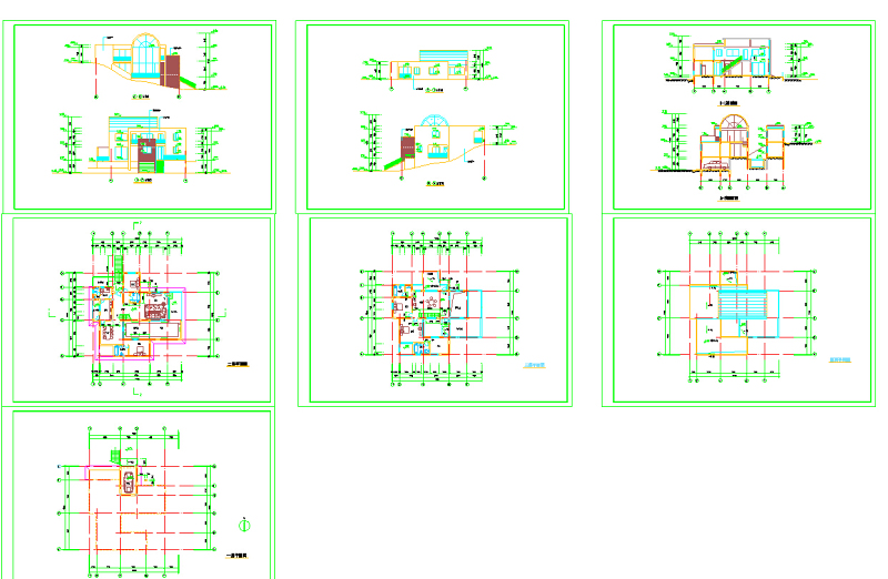 300套新农村自建房住宅<a href=https://www.yitu.cn/su/8193.html target=_blank class=infotextkey>小别墅</a>施工图（含配套效果图）