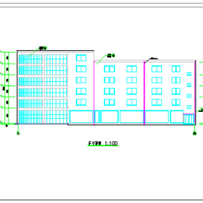 某地六层框架结构综合楼建筑设计方案图