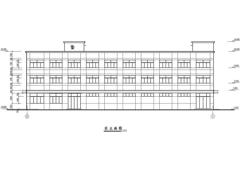 某公司多层综合<a href=https://www.yitu.cn/su/8159.html target=_blank class=infotextkey>楼</a>建筑施工图