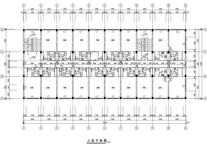 某公司多层综合<a href=https://www.yitu.cn/su/8159.html target=_blank class=infotextkey>楼</a>建筑施工图