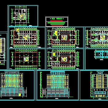 一套12层综合楼施工图