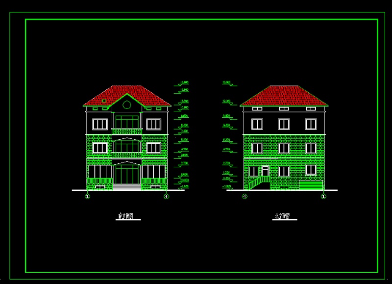 某<a href=https://www.yitu.cn/su/5628.html target=_blank class=infotextkey>水</a>乡<a href=https://www.yitu.cn/su/8193.html target=_blank class=infotextkey>小别墅</a>建筑<a href=https://www.yitu.cn/su/7590.html target=_blank class=infotextkey>设计</a>cad施工图