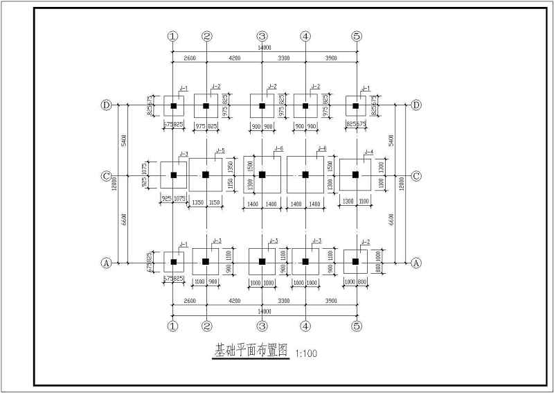 某<a href=https://www.yitu.cn/su/7872.html target=_blank class=infotextkey>地</a>四层底框结构住宅<a href=https://www.yitu.cn/su/8159.html target=_blank class=infotextkey>楼</a>结构方案图