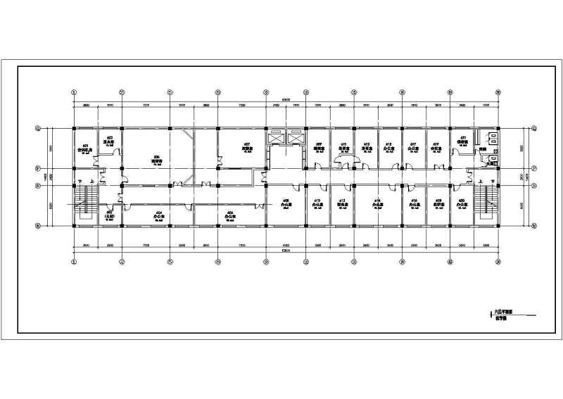 某多层教学<a href=https://www.yitu.cn/su/8159.html target=_blank class=infotextkey>楼</a>建筑<a href=https://www.yitu.cn/su/7590.html target=_blank class=infotextkey>设计</a><a href=https://www.yitu.cn/su/7392.html target=_blank class=infotextkey>平面</a>图