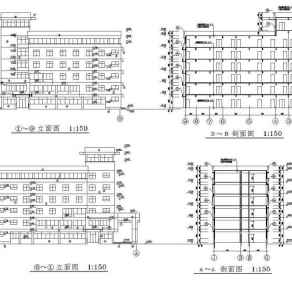 某地多层综合教学楼建筑设计施工图