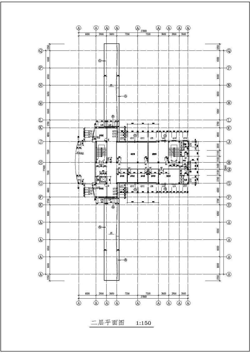 某<a href=https://www.yitu.cn/su/7872.html target=_blank class=infotextkey>地</a>多层综合教学<a href=https://www.yitu.cn/su/8159.html target=_blank class=infotextkey>楼</a>建筑<a href=https://www.yitu.cn/su/7590.html target=_blank class=infotextkey>设计</a>施工图