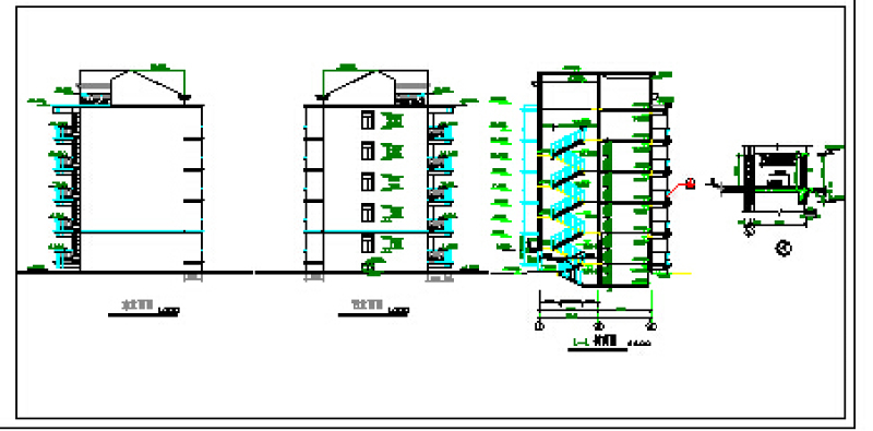 某<a href=https://www.yitu.cn/su/7987.html target=_blank class=infotextkey>小区</a>5层砖混结构住宅<a href=https://www.yitu.cn/su/8159.html target=_blank class=infotextkey>楼</a>建筑方案图