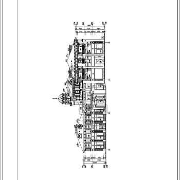 某小区三层框架结构会所建筑设计方案图