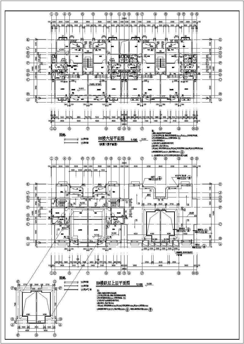 某<a href=https://www.yitu.cn/su/7872.html target=_blank class=infotextkey>地</a>六层砖混结构住宅<a href=https://www.yitu.cn/su/8159.html target=_blank class=infotextkey>楼</a>建筑<a href=https://www.yitu.cn/su/7590.html target=_blank class=infotextkey>设计</a>施工图（含建筑在线LOGO）