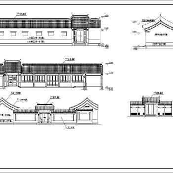 烟台金潮会所各单体建筑设计施工图