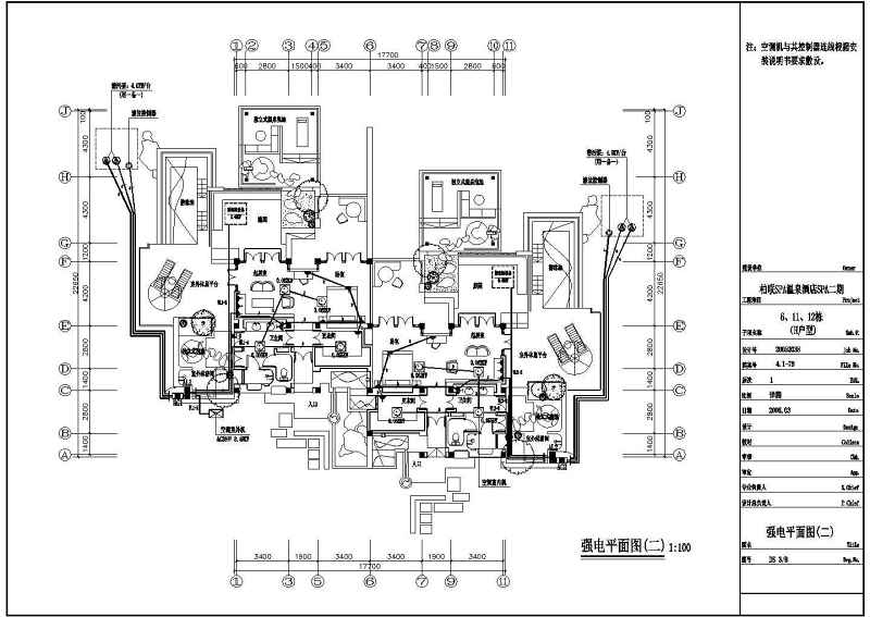 某单层<a href=https://www.yitu.cn/sketchup/SPA/index.html target=_blank class=infotextkey>SPA</a>温泉会所电气<a href=https://www.yitu.cn/su/7590.html target=_blank class=infotextkey>设计</a>施工图