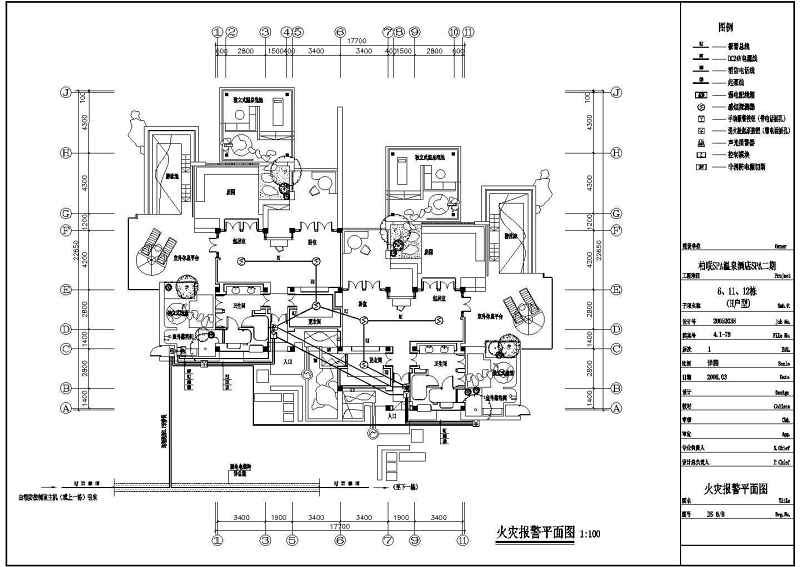 某单层<a href=https://www.yitu.cn/sketchup/SPA/index.html target=_blank class=infotextkey>SPA</a>温泉会所电气<a href=https://www.yitu.cn/su/7590.html target=_blank class=infotextkey>设计</a>施工图