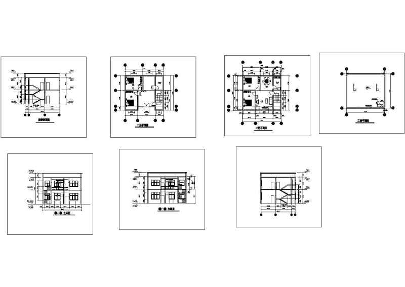 农村两层别墅全套<a href=https://www.yitu.cn/su/7937.html target=_blank class=infotextkey>图纸</a>