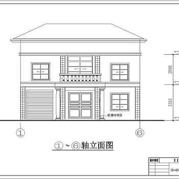 某农村两层砖混结构住宅楼建筑设计施工图