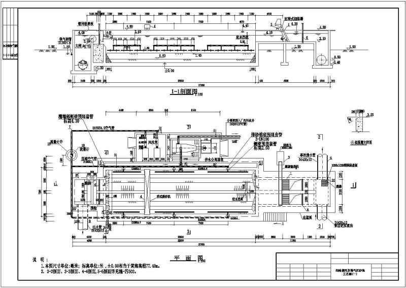 市政污<a href=https://www.yitu.cn/su/5628.html target=_blank class=infotextkey>水</a>处理厂曝气沉砂池配套系统图