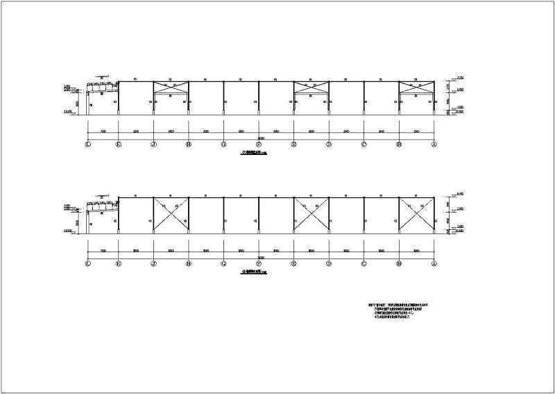 某66米跨轻钢厂房结构设计施工图