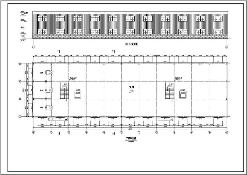 某二层轻<a href=https://www.yitu.cn/su/8096.html target=_blank class=infotextkey>钢结构</a>厂房建筑、结构<a href=https://www.yitu.cn/su/7590.html target=_blank class=infotextkey>设计</a>施工图