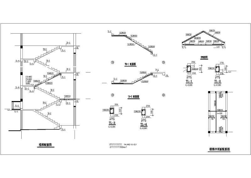 某<a href=https://www.yitu.cn/su/7872.html target=_blank class=infotextkey>地</a>六层砖混结构住宅<a href=https://www.yitu.cn/su/8159.html target=_blank class=infotextkey>楼</a>建筑结构施工图