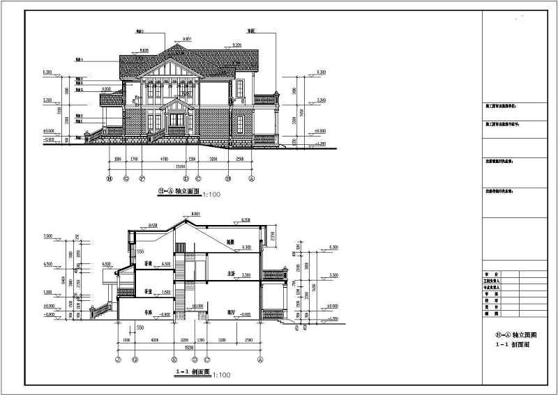 福建某<a href=https://www.yitu.cn/su/7872.html target=_blank class=infotextkey>地</a>二层带阁<a href=https://www.yitu.cn/su/8159.html target=_blank class=infotextkey>楼</a>别墅建筑<a href=https://www.yitu.cn/su/7590.html target=_blank class=infotextkey>设计</a>方案图